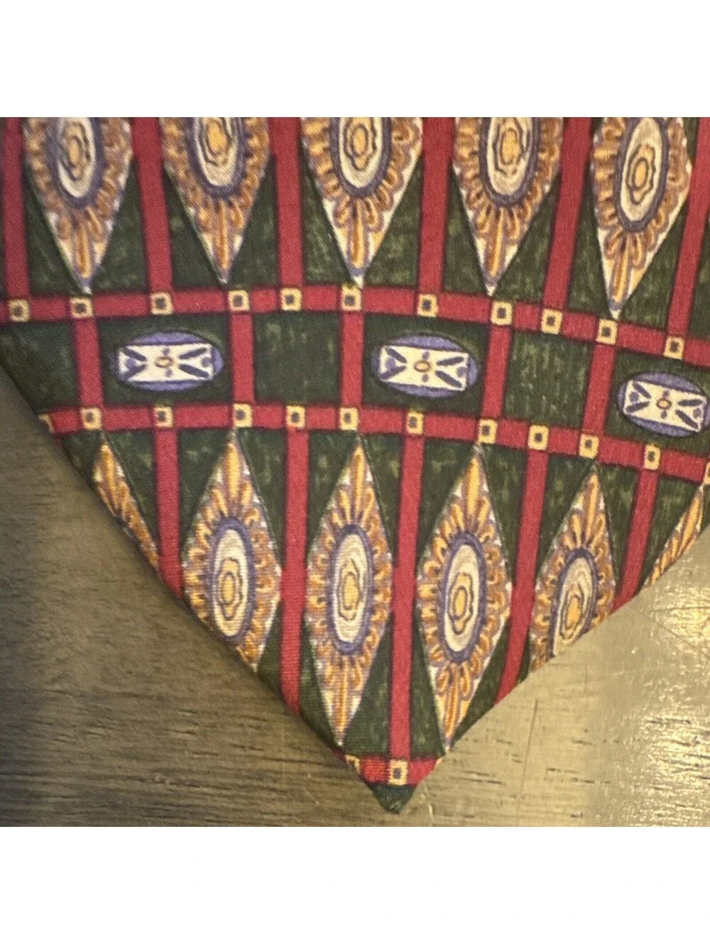 Colours Alexander Julian Men Multicolor Silk Geometric Necktie, One Size [COPY]